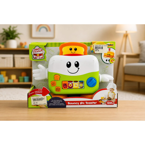 Winfun Bouncy Mr Toaster Interactive Pretend Play Toy