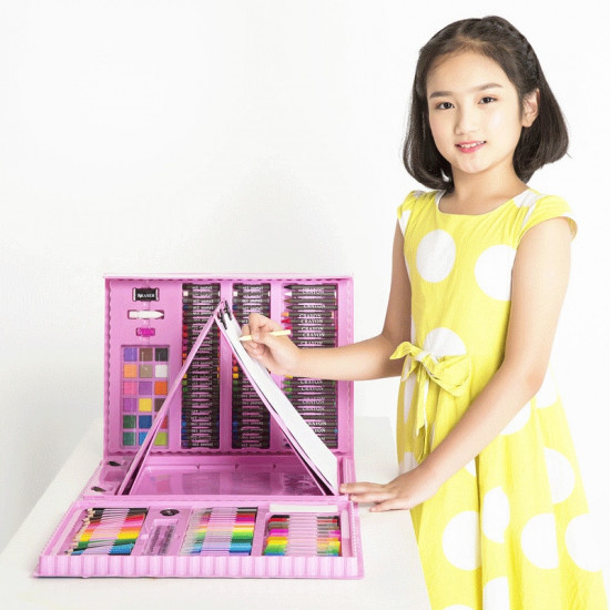 Super Mega Art Set 208 Piece | Kids Drawing & Colouring Kit | Complete Art Set South Africa