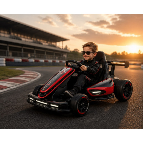Official Licensed Porsche 24V Kids Electric Go Kart with Brushless Motors & Remote Control
