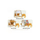 3-in-1 Kids Activity Desk | Drawing Easel and Bookshelf with Stool