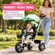 3-in-1 Kids Tricycle Stroller with Parent Push Handle & Canopy