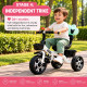 3-in-1 Kids Tricycle Stroller with Parent Push Handle & Canopy
