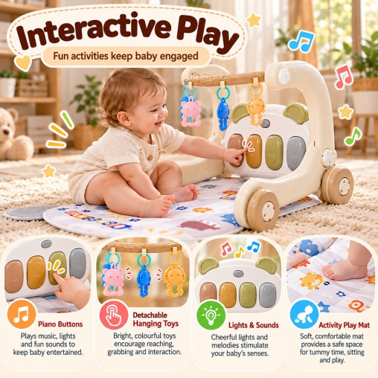 989 Grow With Me Walker – 3-in-1 Musical Baby Activity Walker