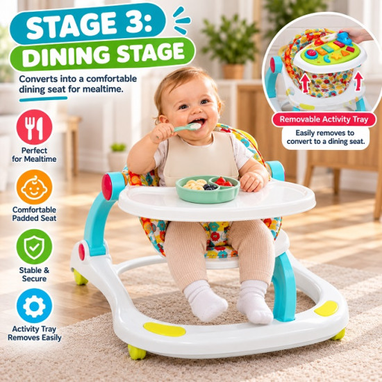 Lion 4-in-1 Baby Walker & Activity Centre