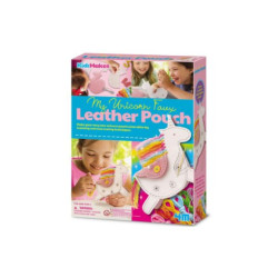 4M KidzMaker My Unicorn Fancy Leather Pouch Craft Kit