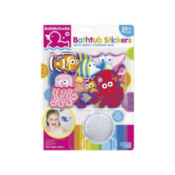 4M Reusable Sea Life Bath Stickers with Mesh Storage Bag (20 Pieces)