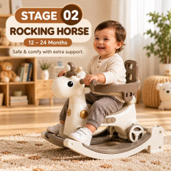 5-in-1 Toddler Rocking Pony Ride-On Toy