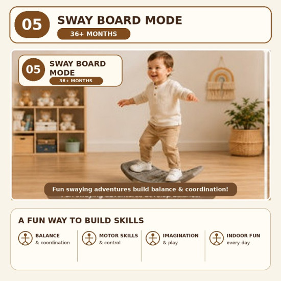 5-in-1 Toddler Rocking Pony Ride-On Toy