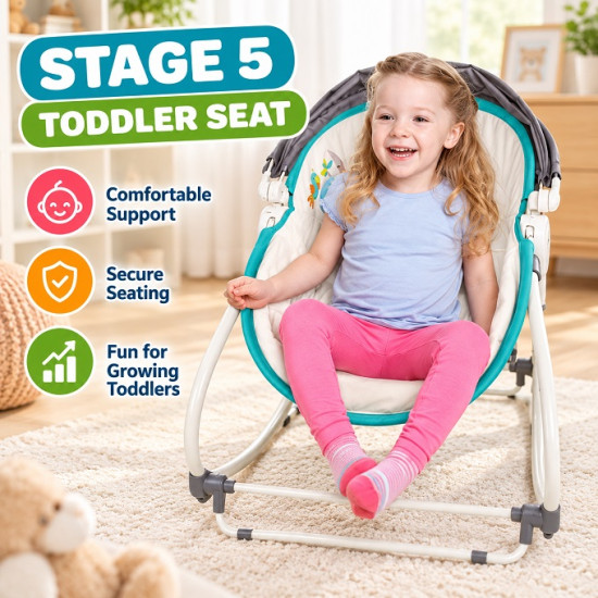 5-in-1 Baby Rocker Bassinet & Bedside Sleeper