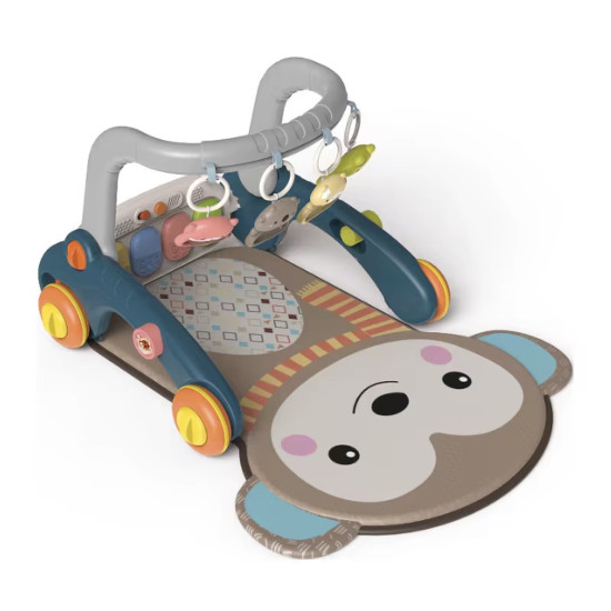 7-in-1 Multifunctional Baby Music Walker & Ride-On Activity Walker for Toddlers