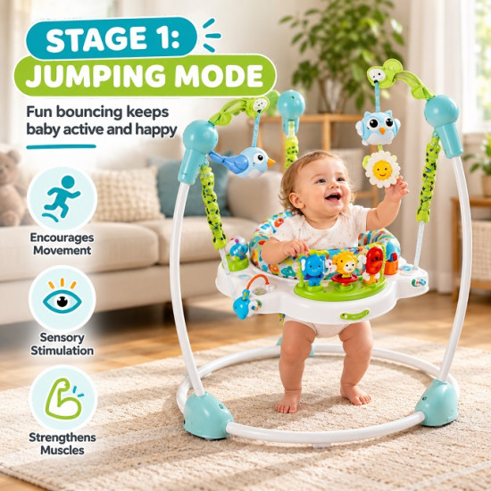 iBaby Jungle Baby Activity Jumper & Entertainer