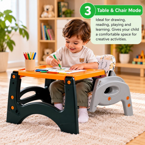 2-in-1 Adjustable Baby Feeding High Chair