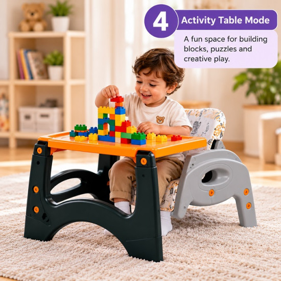 2-in-1 Adjustable Baby Feeding High Chair