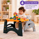 2-in-1 Adjustable Baby Feeding High Chair