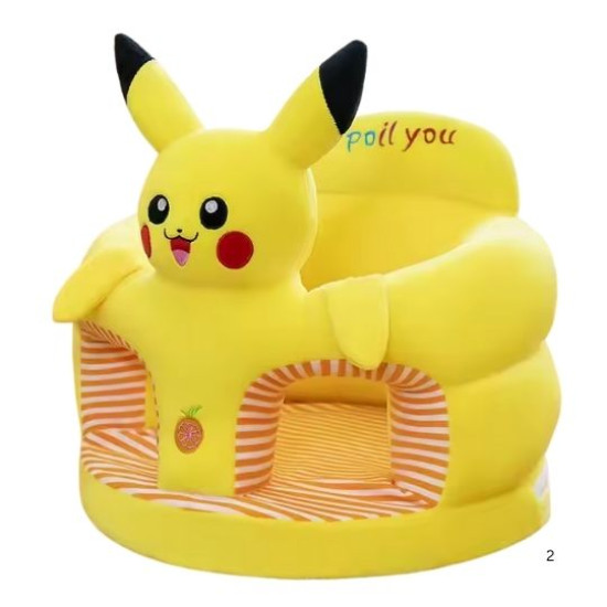 Baby Plush Support Cushion – Pikachu | Soft Infant Sitting Support Seat