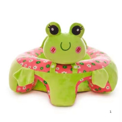 Baby Plush Support Cushion – Frog | Soft Infant Sitting Support Seat