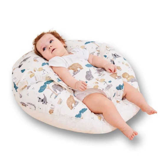 Baby Lounger & Tummy Time Support Pillow | Newborn Nest Cushion