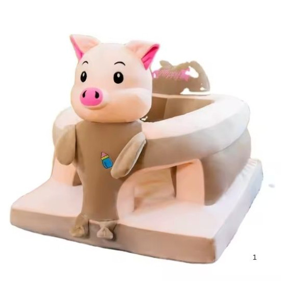 Baby Plush Support Cushion – Piglet | Soft Infant Sitting Support Seat