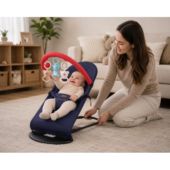 Baby Rocker & Bouncer Chair with Toy Bar