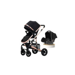 Belecoo A530 Premium 3-in-1 Travel System | Pram, Bassinet & Car Seat
