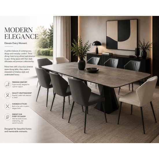 Catania Dining Chair | Modern PU Leather Dining Chair | Luxury Dining Chairs South Africa