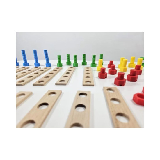 Constructor Junior Race Car Wooden Construction Building Kit