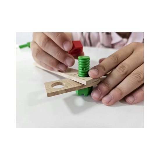 Constructor Junior Race Car Wooden Construction Building Kit