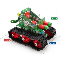 Constructor Tanky Metal Construction Building Kit – 219 Pieces