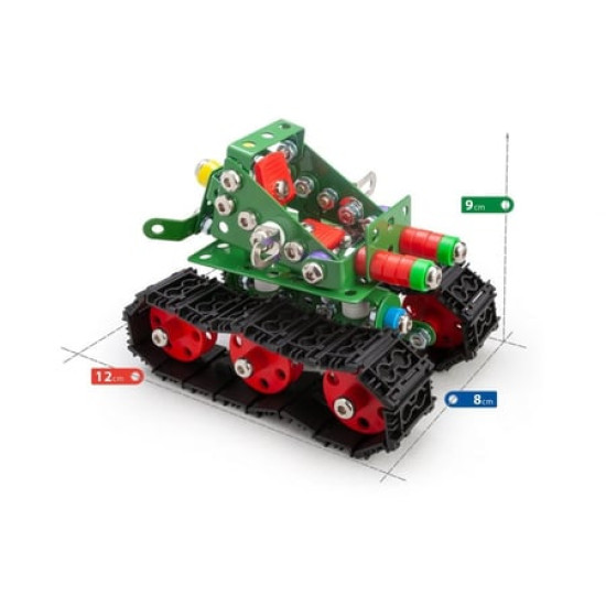 Constructor Tanky Metal Construction Building Kit – 219 Pieces