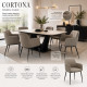 Cortona Luxury Microfibre Dining Chair with Steel Legs | Modern Dining Chair South Africa