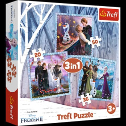 3 IN 1 TREFL DISNEY FROZEN PUZZLE
