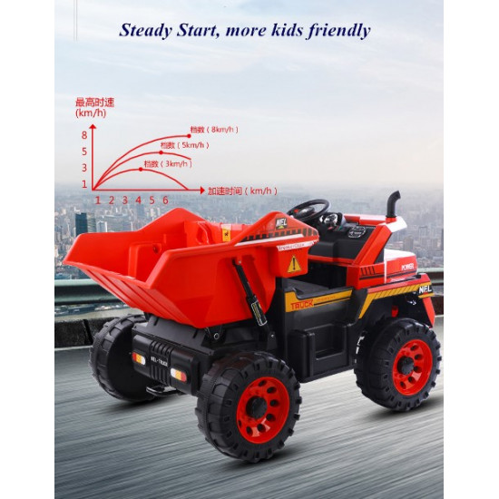 12V Kids Electric Dump Truck Ride On