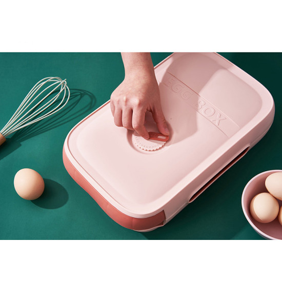 Stackable Egg Storage Box | Refrigerator Egg Organizer Drawer | Kitchen Egg Container