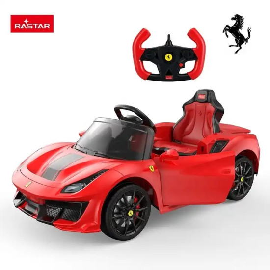 Licensed Ferrari 488 Pista Spider 12V Kids Ride-On Car with Remote Control