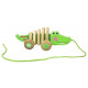 Fisher-Price Pull Along Alligator | Wooden Toddler Walking Toy