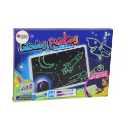 Glowing Painting 2 in 1 Drawing Board | LED Magic Drawing Board for Kids South Africa