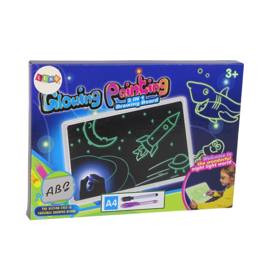 Glowing Painting 2 in 1 Drawing Board | LED Magic Drawing Board for Kids South Africa