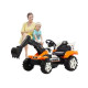 Kids 12V Electric Ride-On Excavator with Working Front Loader