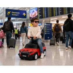 Kids Ride-On Car Luggage Case | Children's Cabin Travel Suitcase
