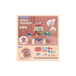 3-in-1 Mobile Handbag Kids Kitchen Play Set
