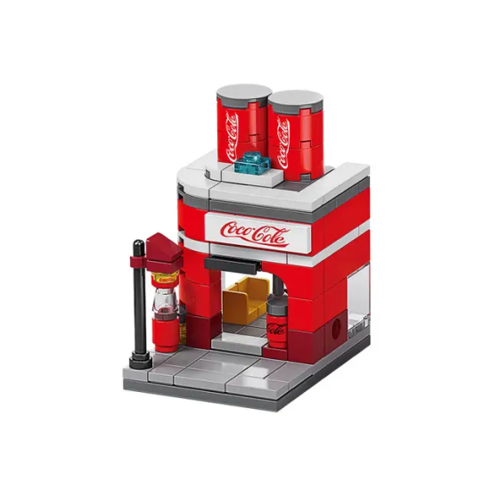 Kids Crea Street Coca-Cola Building Blocks Play Set