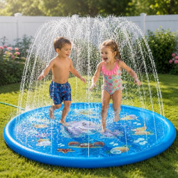 130cm Sprinkler Splash Pad for Kids | Outdoor Water Play Mat