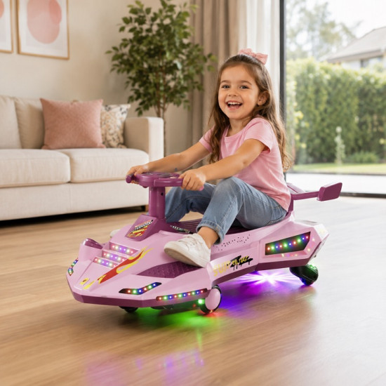 Neon Drift Kart 12V Ride On Drift Kart for Kids