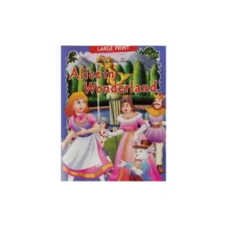 Large Print Alice in Wonderland Fairy Tale Book for Kids