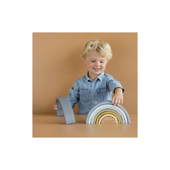Little Dutch Wooden Rainbow Stacking Toy – 8 Piece