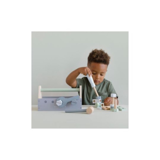 Little Dutch Wooden Toolbox & Kids Tool Set