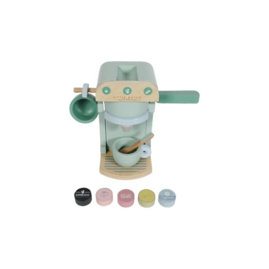 Little Dutch Wooden Toy Coffee Machine Play Set