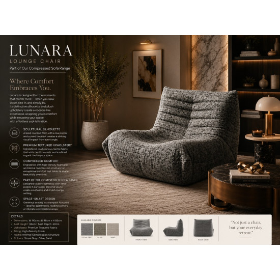 LUNARA Compressed Lounge Chair