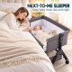 Lunu Bebe Luxury Baby Bassinet with Canopy & Storage