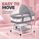Lunu Bebe Multi-Purpose Baby Bassinet with Canopy & Storage